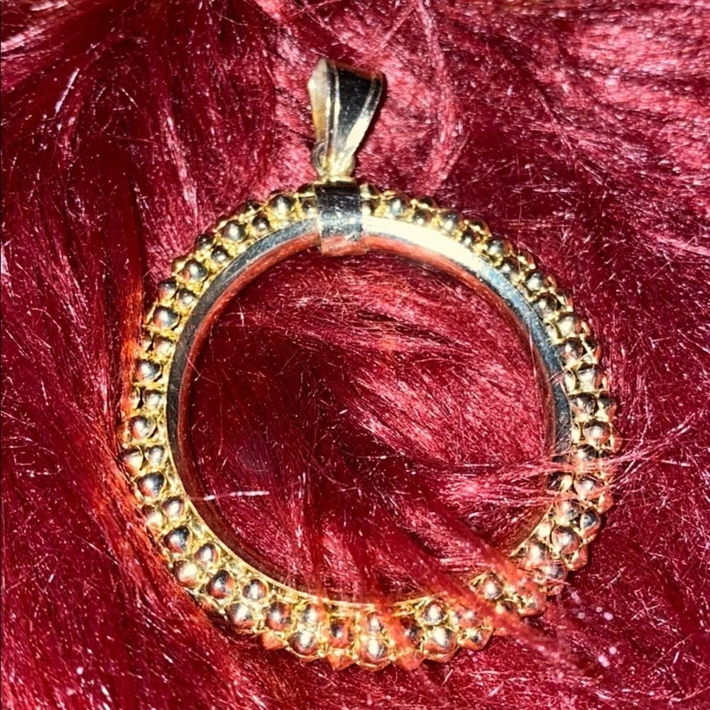 Gold plated earrings pendant set - Picture 5 of 7